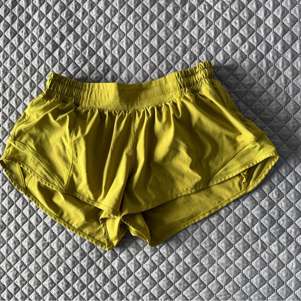 lululemon athletica Yellow Athletic Shorts